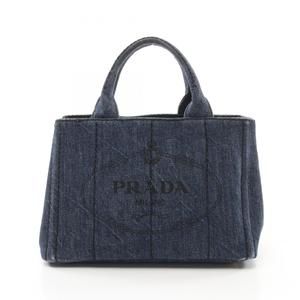 Prada Canapa Navy Denim - Jeans tote